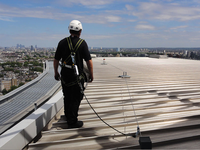 Rooftop Lifeline System_Masafe Fall Arrest System_roof edge protection system
